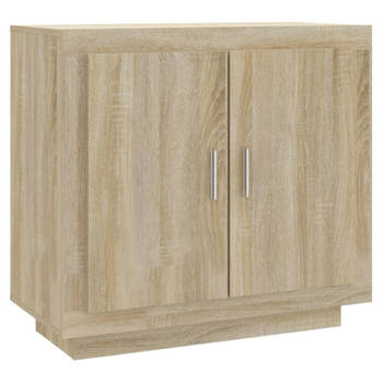 vidaXL Dressoir 80x40x75 cm bewerkt hout sonoma eikenkleurig