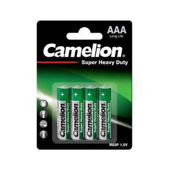 Camelion Batterijen Aaa Longlife 1.5v Groen/zwart 4 Stuks