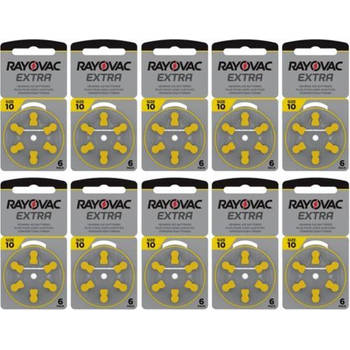 Rayovac Extra Hoorbatterijen 10 Geel 60 pack