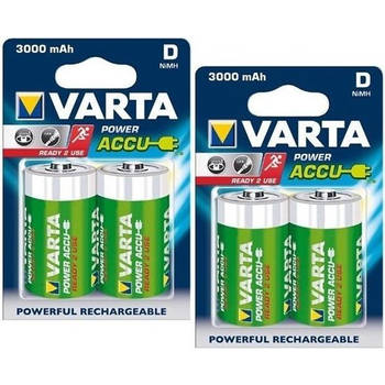 Varta Oplaadbare Battery Mono D 3000mAh - 4 Stuks (2 blisters a 2stk)