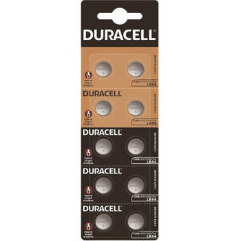 Duracell LR44 Alkaline batterijen 10 stuks AG13