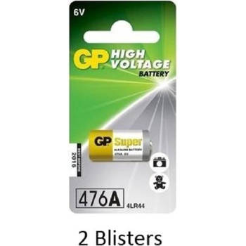 2 stuks (2 blisters a 1 stuks) GP Fotobatterij 476A/PX28A - 6V