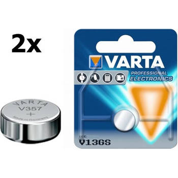 2 Stuks - Varta V357 145mAh 1.55V knoopcel batterij