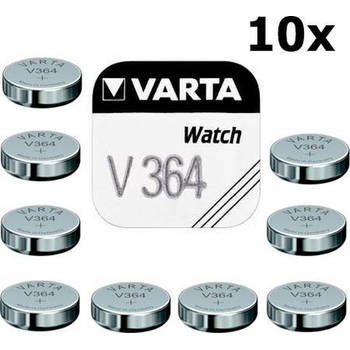 Varta V364 20mAh 1.55V knoopcel batterij - 10 stuks
