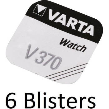 6 Stuks (6 Blisters a 1 st) Varta V370 Zilveroxide 1.55V niet-oplaadbare batterij