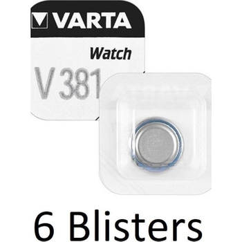 6 Stuks (6 Blisters a 1 st) Varta V381 Zilveroxide 1.55V niet-oplaadbare batterij