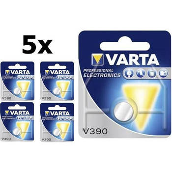 5 Stuks - Varta V390 80mAh 1.55V knoopcel batterij