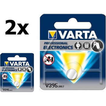 2 Stuks Varta 399-395/G7/SR927W 1.5V 52mAh knoopcel batterij