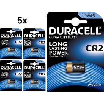 5 Stuks - Duracell CR2 EL1CR2 RLCR2 DR2R 3V Lithium batterij