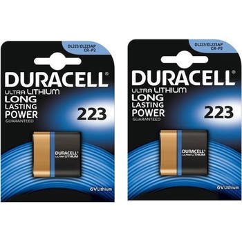 2 Stuks - Duracell CRP2 / 223 / DL223 / EL223AP / CR-P2 6V Lithium batterij