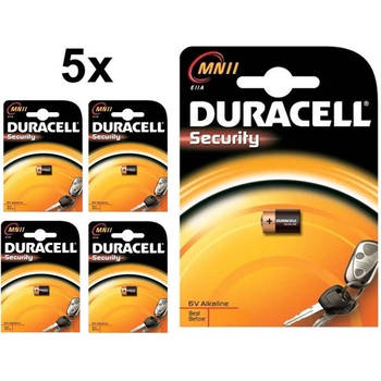 5 Stuks - Duracell A11 MN11 11A 6V Security alkaline batterij