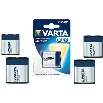 5 Stuks - Varta CR-P2 Professional Photo Lithium 6V 1600mAh batterij