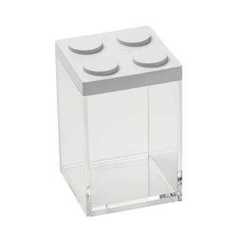 Omada - Brickstore - Voorraadpot - Stapelbaar - Modulair - 1 liter - Wit