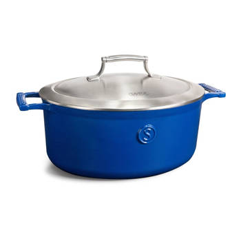 Saveur Selects Braadpan Ovaal Voyage - Classic Blue - ø 30 cm - geëmailleerde anti-aanbaklaag