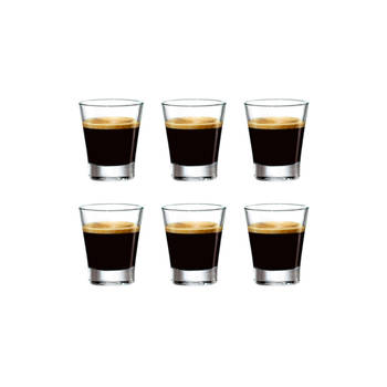 Bormioli Rocco Espresso glazen Caffeino 85 ml - 6 stuks