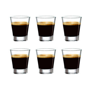 Bormioli Rocco Espresso glazen Caffeino 85 ml - 6 stuks