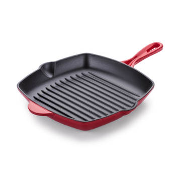 Rosmarino Gietijzeren Grillpan Rood 27cm