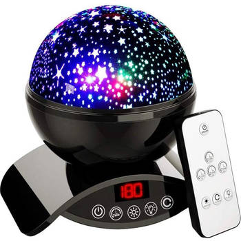 Qumax Sterren projector zwart - Sterrenhemel Projectie voor Kinderen - feestverlichting / discolamp - Galaxy projector -