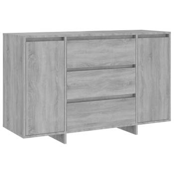 vidaXL Dressoir met 3 lades 120x41x75 cm bewerkt hout grijs sonoma