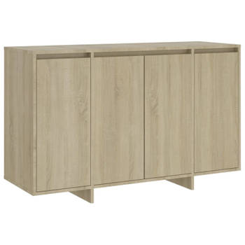 vidaXL Dressoir 120x41x75 cm bewerkt hout sonoma eikenkleurig