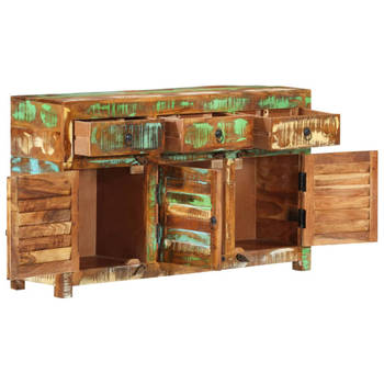 The Living Store Dressoir Valley - Opbergkast - 110 x 30 x 65 cm - Massief gerecycled hout