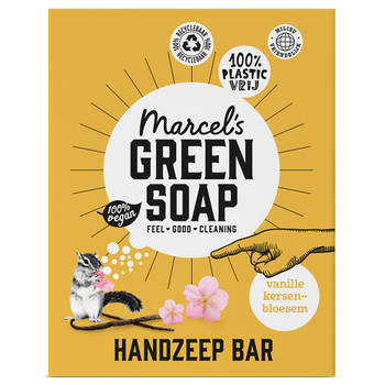Marcel's Green Soap Handzeep Bar Vanille & Cherry Blossem