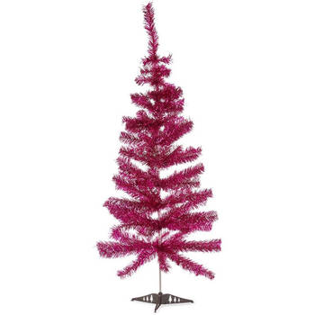 Krist+ Kunst kerstboom - fuchsia roze - 120 cm - Kunstkerstboom