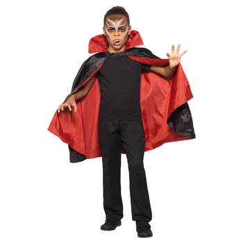 Halloween Omkeerbare vampier/Dracula verkleed cape voor kinderen - Carnavalskostuums