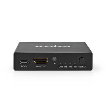 Nedis HDMI-Switch - VSWI3493AT - Antraciet