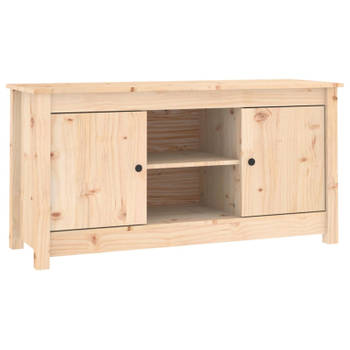 vidaXL Tv-meubel 103x36,5x52 cm massief grenenhout