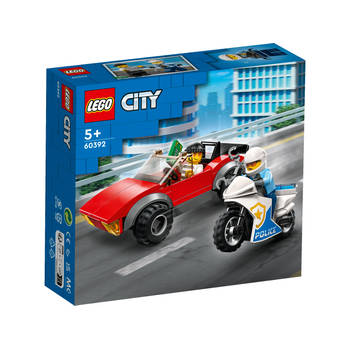 Lego City Police achtervolging auto op politiemotor 60392