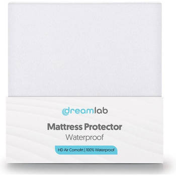 Dreamlab Waterdichte Matrasbeschermer – 90x200 cm – Molton – Hoeslaken – Antibacterieel – Ademend – Wit