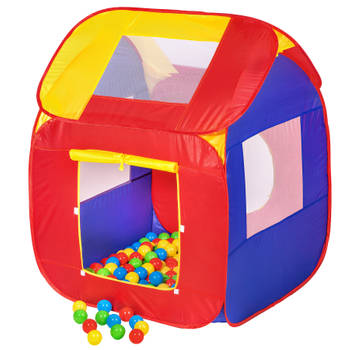 tectake® - Kindertent speelhuis speeltent ballenbak 200 ballen - 400729