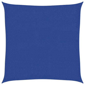 vidaXL Zonnezeil 160 g/m² 2x2 m HDPE blauw