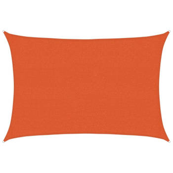 vidaXL Zonnezeil 160 g/m² 2,5x3,5 m HDPE oranje