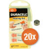 Voordeelpak Duracell gehoorapparaat batterijen - Type 13 (oranje) - 20 x 6 stuks