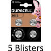 20 Stuks (5 Blisters a 4 st) Duracell 2032 Lithium-knoopcelbatterij