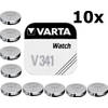 10 Stuks - Varta V341 11mAh 1.55V knoopcel batterij