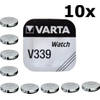 10 Stuks - Varta V339 11mAh 1.55V knoopcel batterij