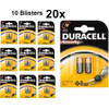 20 Stuks (10 Blisters a 2st) - Duracell LR1 / N / E90 / 910A 1,5 V Alkaline batterij (Duo Pack)