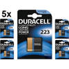 5 Stuks - Duracell CRP2 / 223 / DL223 / EL223AP / CR-P2 6V Lithium batterij