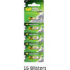 80 stuks (16 blisters a 5 stuks) GP Alkaline super batterij 27A 12V