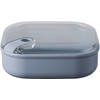 Omada - Pull Box Lunchbox Vierkant Laag 1 liter - Polypropyleen - Blauw