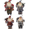 Luxe Kerst Decoratie Kerstmannen - Kerstman-pop - 30 Centimeter - 4 Stuks