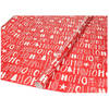 Kerst inpak/cadeaupapier - 2x stuks - 200 x 70 cm - rood Ho Ho Ho - Cadeaupapier