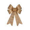 Krist+ kerstboomversiering strik - goud glimmend - 15 x 25 cm - Kersthangers