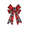 Krist+ kerstboomversiering strik - rood geruit - 15 x 25 cm - Kersthangers