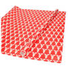 Kerst inpak/cadeaupapier - 2x stuks - 200 x 70 cm - rood met rendieren - Cadeaupapier