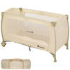 tectake - kinder reisbed babybed - beige - 402418 - 126x65x80 cm met draagtas