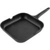 Florina Quatro proffesionele grillpan met dubbele antiaanbaklaag 28 x 28 cm zwart